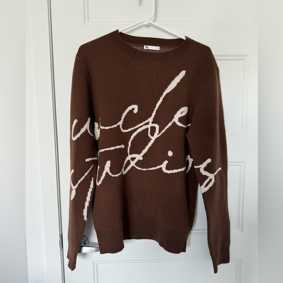 Uncle Studios - The Autograph Jumper in brown - Picture 1 of 3
